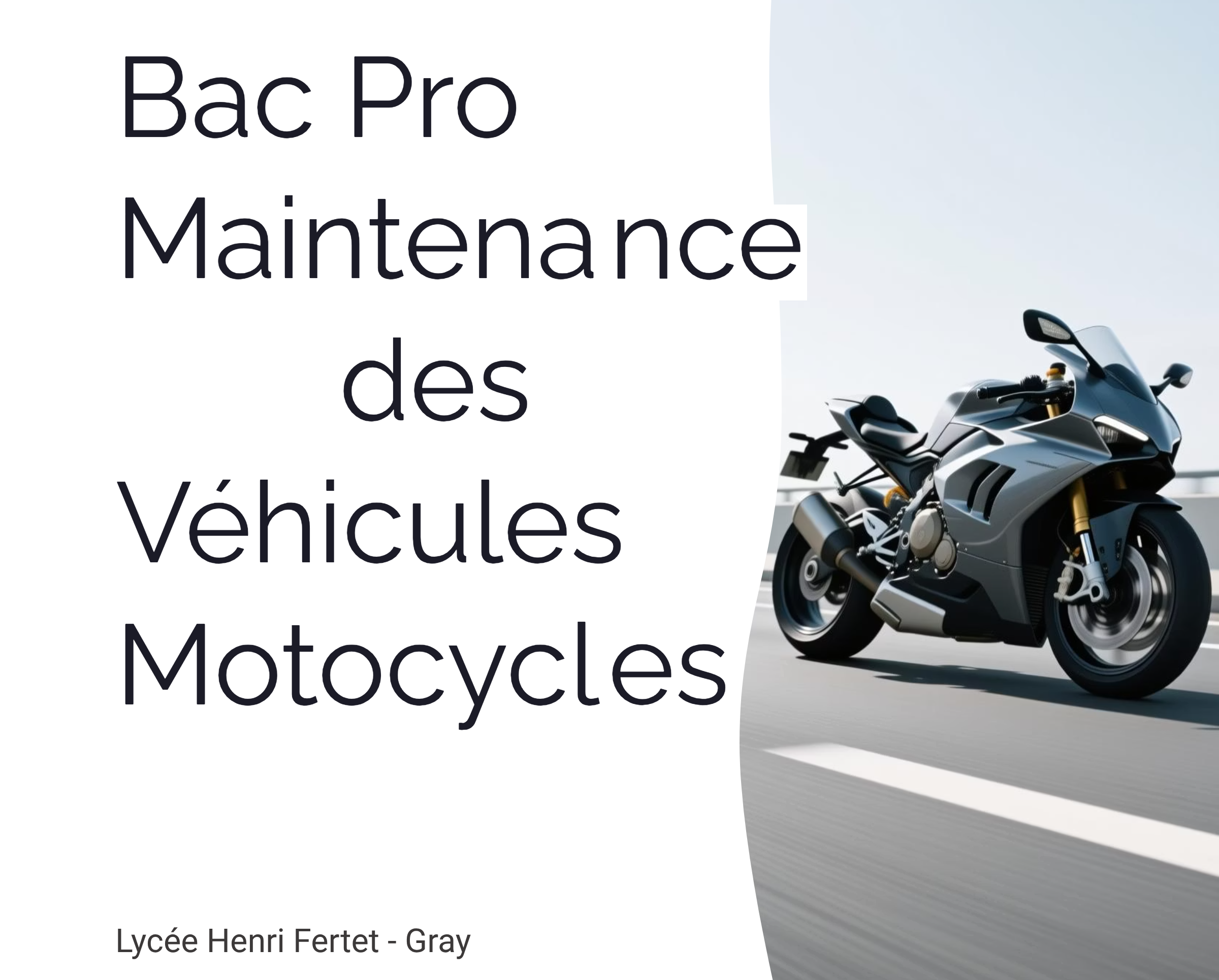 Présentation Bac Pro Maintenance