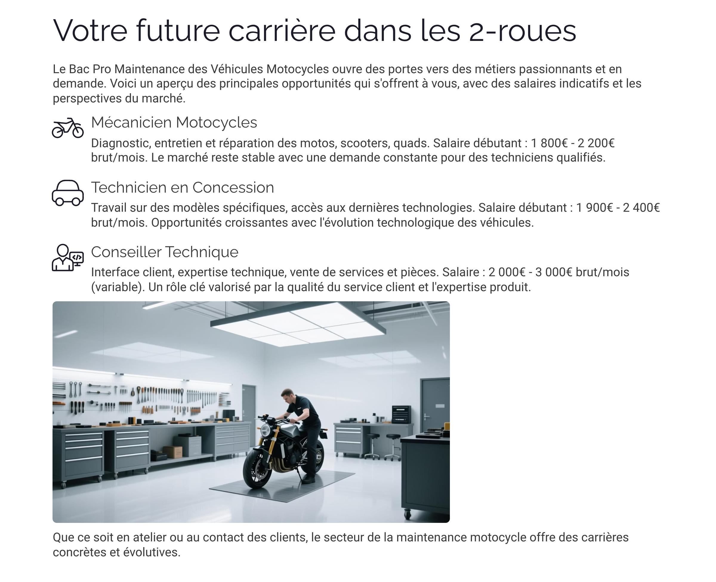 Présentation Bac Pro Maintenance