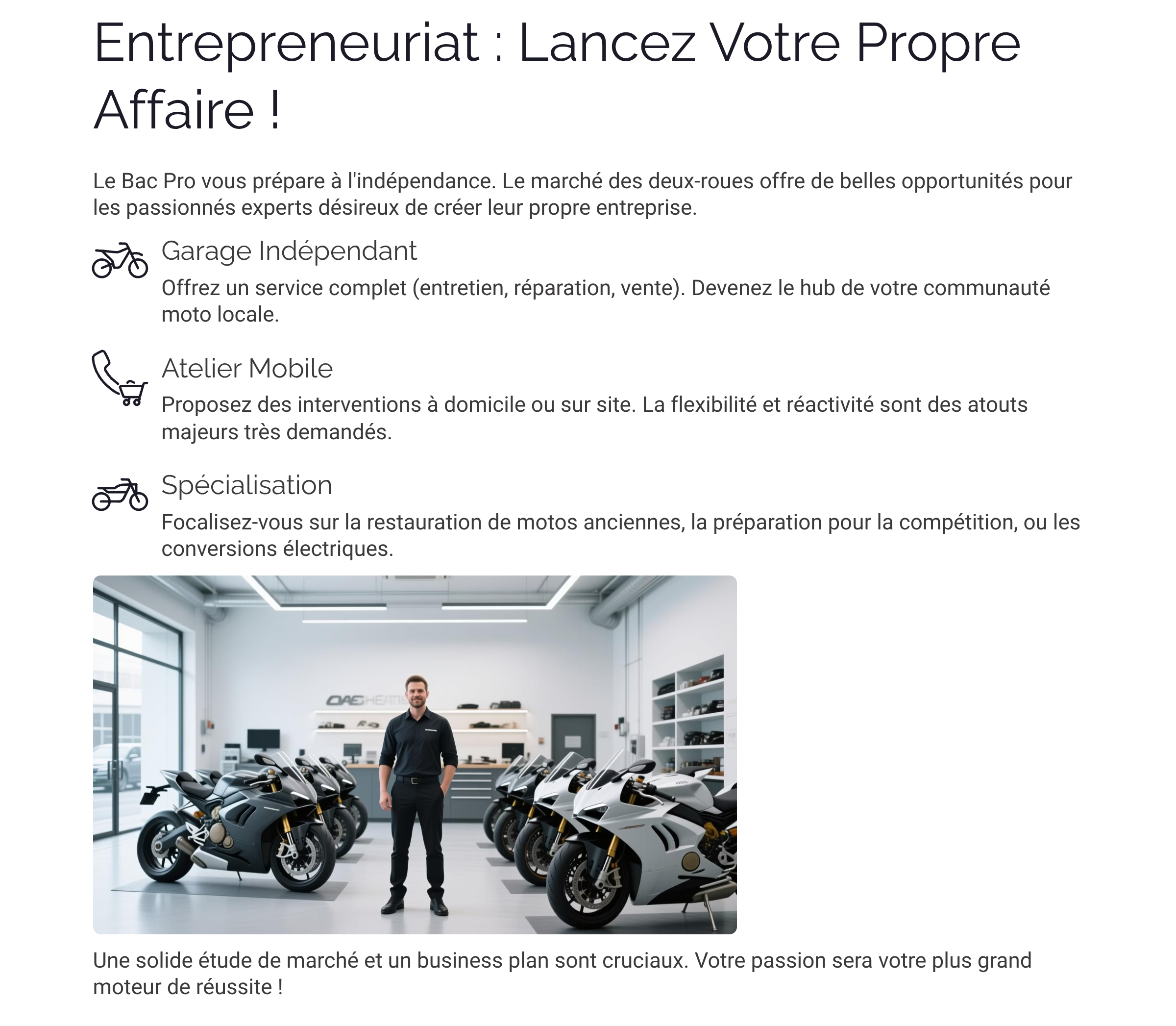 Présentation Bac Pro Maintenance