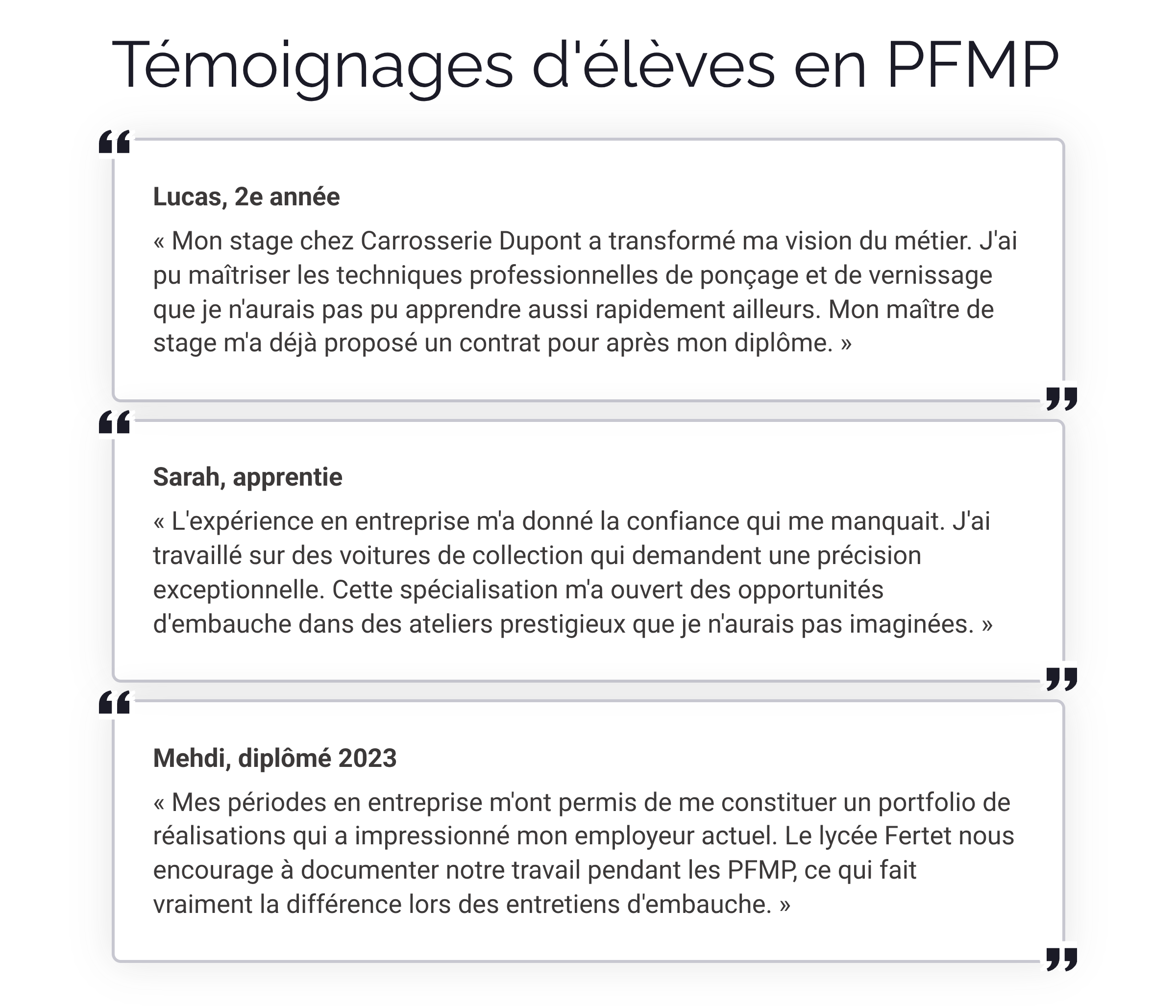 Présentation Bac Pro Maintenance