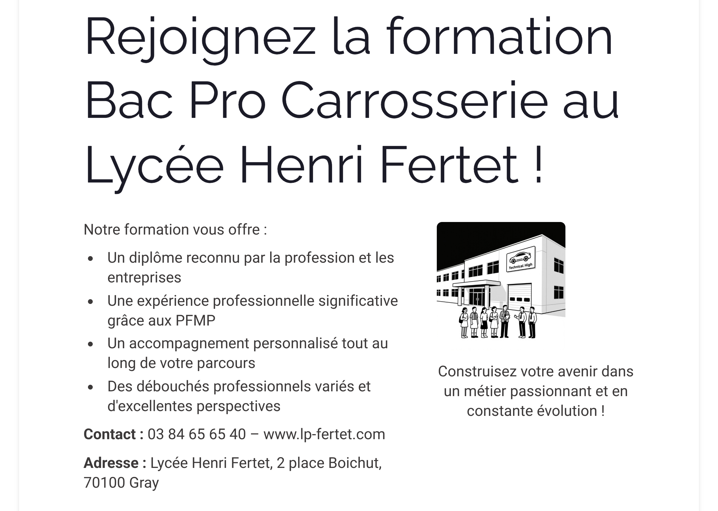 Présentation Bac Pro Maintenance