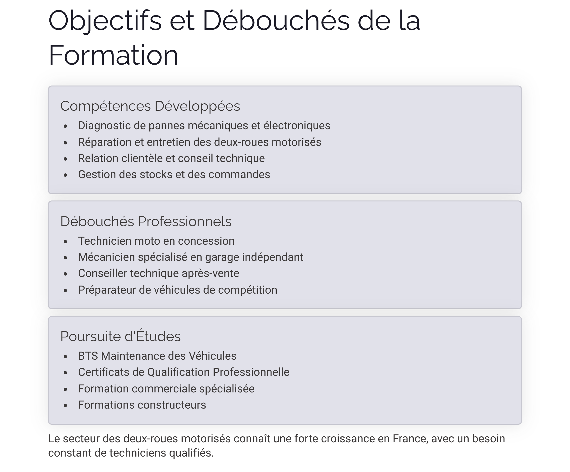 Présentation Bac Pro Maintenance